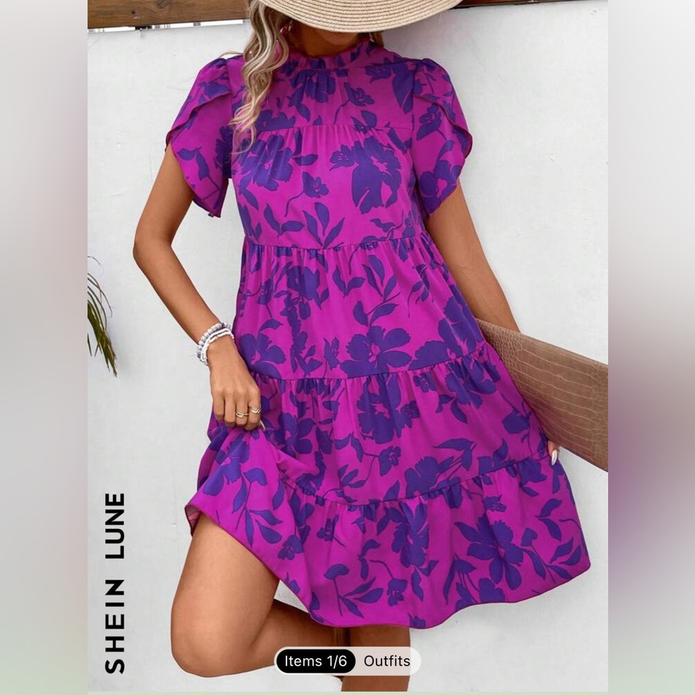 Shein floral dress!